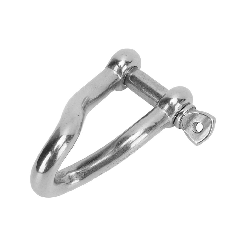 12mm Edelstahl Twist Schäkel mit Schraubbolzen Hohe Bruchlast für Marine Yachten