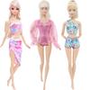 3x Doll Swimwear Swimsuits One-piece Bikini Beach Bathing Clothes Accessories for Barbie Doll Toy