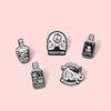 Alloy Skull Creative Brooch For Cups And Bottles Unique Decorative Accessory Pin