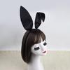 Women Girls Rabbit Ears Headband Collar Bowtie Cuff Bunnies Tail Easter Bunnies Costume Set for Halloween Cosplay Party