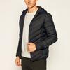 Emporio Armani EA7 FW20 Solid Color Zip-Up Hooded Lightweight Regular Fit Long Sleeve Down Jacket Men Jackets Black 8NPB07PNE1Z1200