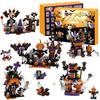 3D Stereo Airplane BoxBlind Box Halloween BuildingBlock Toy Assembled Gift Pumpkin Lollipop SmallParticle BuildingBlocks