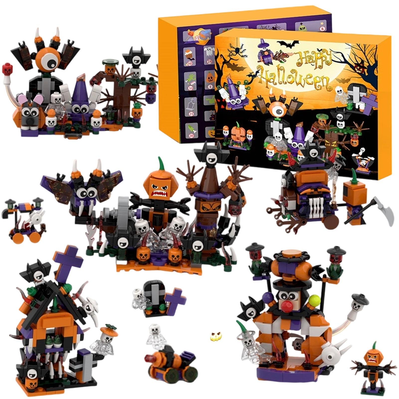 

3D Stereo Airplane BoxBlind Box Halloween BuildingBlock Toy Assembled Gift Pumpkin Lollipop SmallParticle BuildingBlocks One Size
