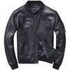 JINLUN Riders Jacket Mens Leather Genuine Single Blouson Coat Lamb Black Autumn Winter Cold Protection