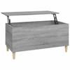 819586 vidaXL Table basse Sonoma gris 90x44,5x45 cm Bois d'ingénierie