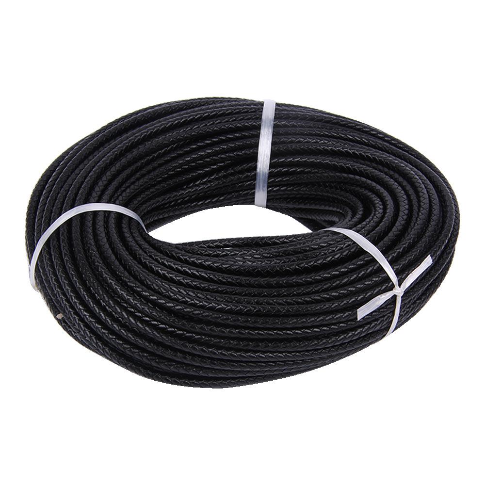 Diy First Layer Leather Rope Full Oil Edge Woven Cowhide Rope Woven Leather Rope Bracelet Necklace Rope