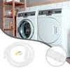 Hose Water Inlet Pipe Air Conditioner Parts W Stainless Steel Clamp Washing Machine White Fittings Replacement