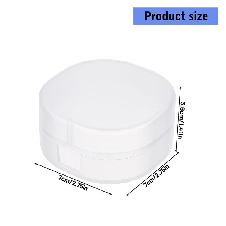 Square Shape Makeup Cotton Dispenser Plastic Storage Box Clear Compact Design Secure Closure For Vanity Countertop Organization