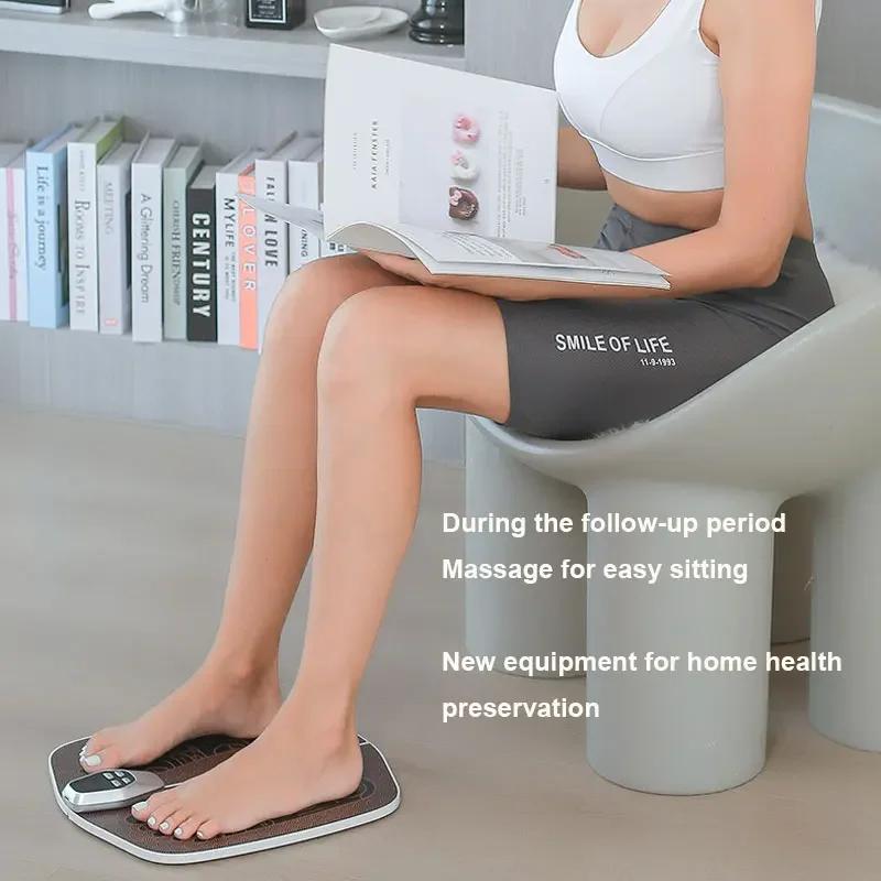 EMS Foot Massager Pad remote control Muscle Stimulation Improves Blood Circulation Acupoints massage usb charge foot massage