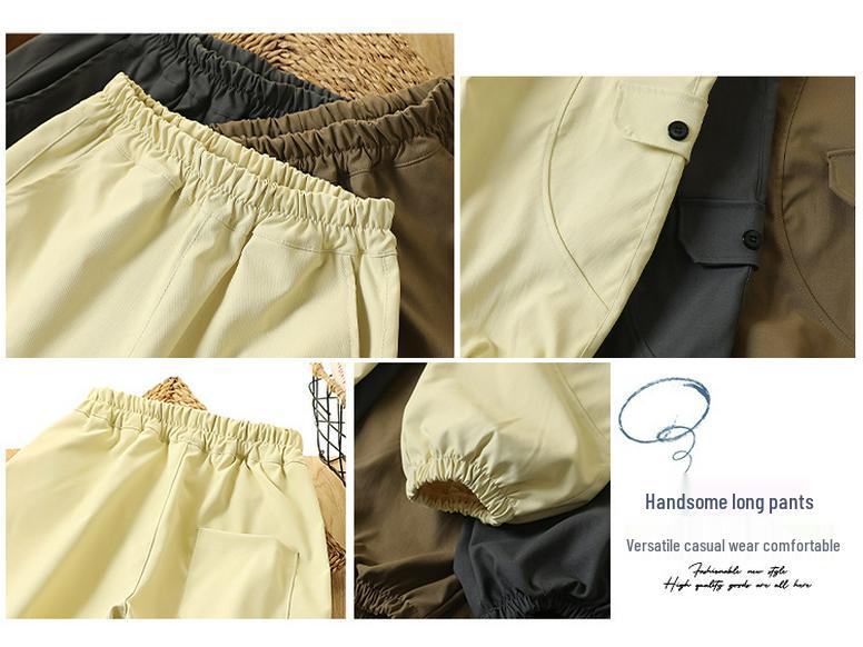 Boys' Fashionable Korean-Style Sports Pants - Versatile Spring/Autumn 2025 Collection for Middle and Big Kids