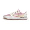 Travis Scott x Air Jordan 1 Roz Alb Travis Scott X AJ1 Rezistent la Abraziune Low top Pantofi de Baschet Vintage DZ4137-700(Echipa1603)