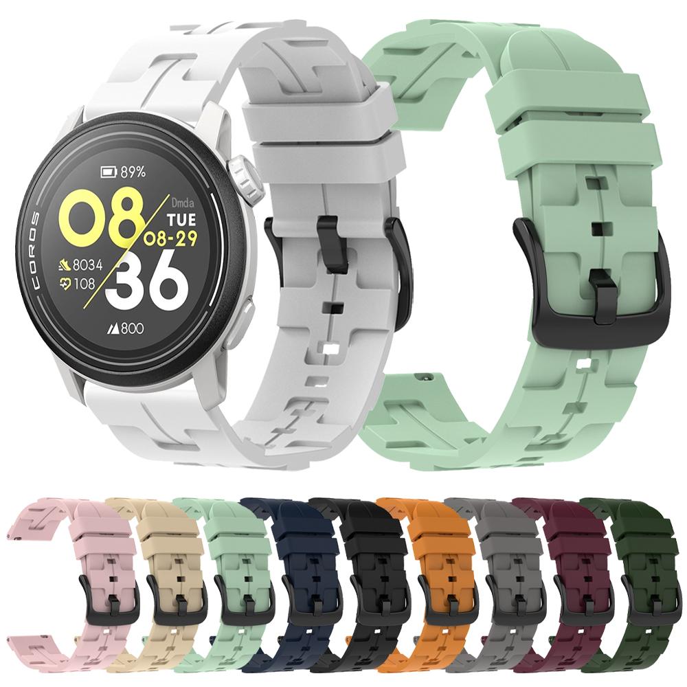 22mm 20mm Sports Silicone Strap For COROS PACE 3 2 Band For COROS APEX 2 Pro 46mm 42mm Wristband Replacement Breathable Bracelet