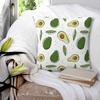 Niedlicher Avocado Frucht Kissenbezug Weicher Polyester Kissenbezug Geschenk Dekokissenbezug Zuhause Quadratisch