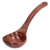2Pcs Wooden Spoon Wood Scoop Ladle   Handle Set Kit for Porridge Coffee Dessert