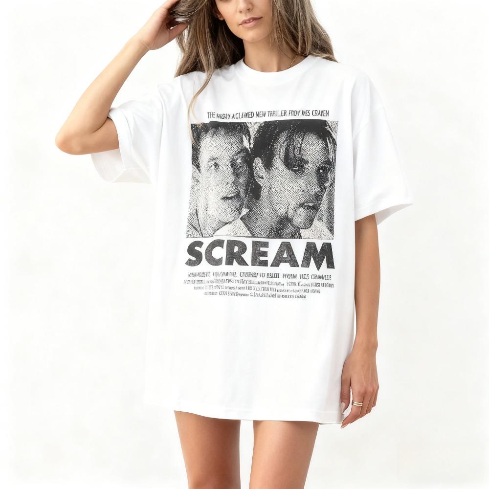 Scream Billy Stu Shirt Billy Loomis Shirt Stu Maher Tshirt Scream 1996 movie unisex shirt top oversized t shirt S