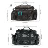 Waterproofs Fishing Gear Bag Outdoor Shoulder Crossbody Bag Fishing Tackle Backpacks Multipockets Lures Gear Shoulder Bag