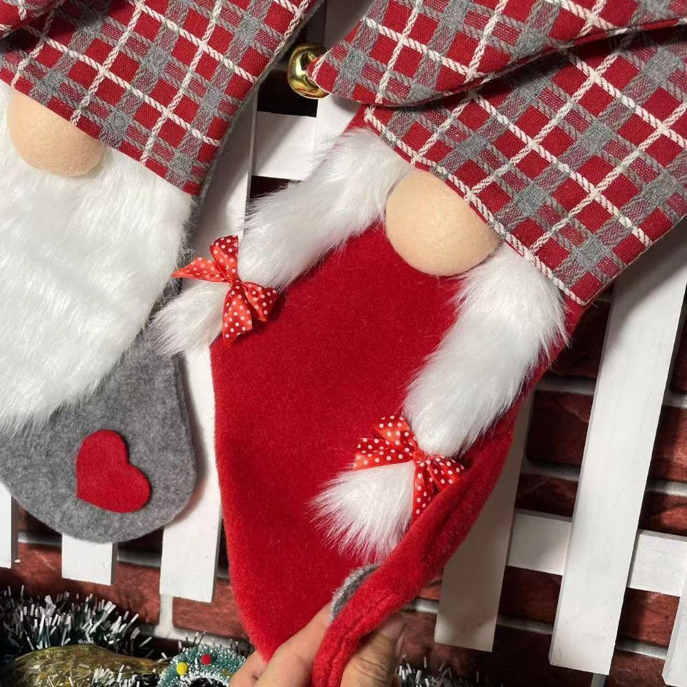 Mini Large Candy Christmas Stocking Kawaii Fireplace Christmas Stocking  Car