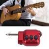 Small Preamplifier Preamp 6.35mm Plug with Bass Treble EQ Volumes Control Guitar Preamplifier Musical Instrument Part