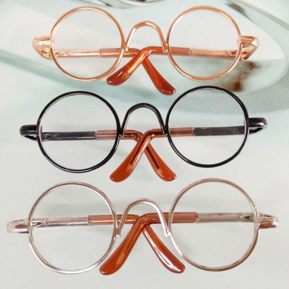 Plush Doll Accessories Plush Doll Eyeglasses Cute Heart Frame For 10/15cm Dolls Glasses Clothes