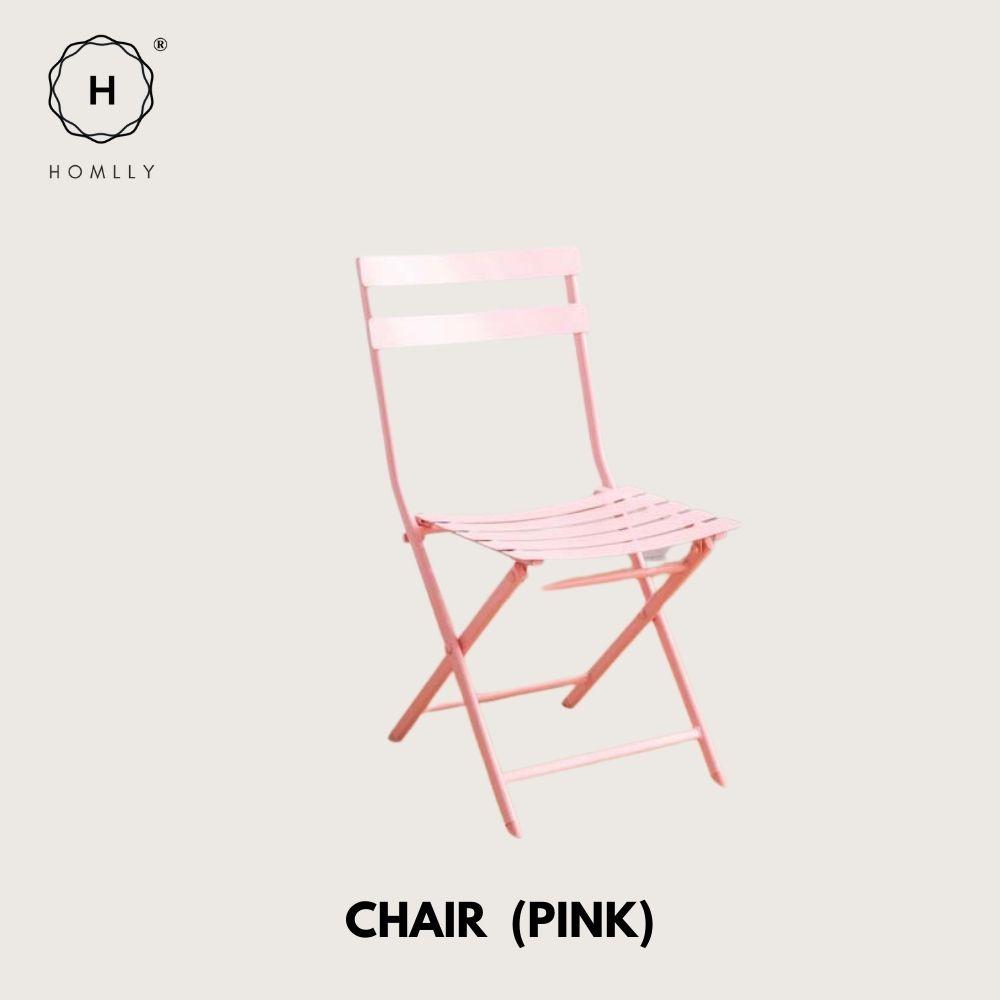 Homlly Ostoo Folding Outdoor Patio Balcony Table and Chairs (2PCS)