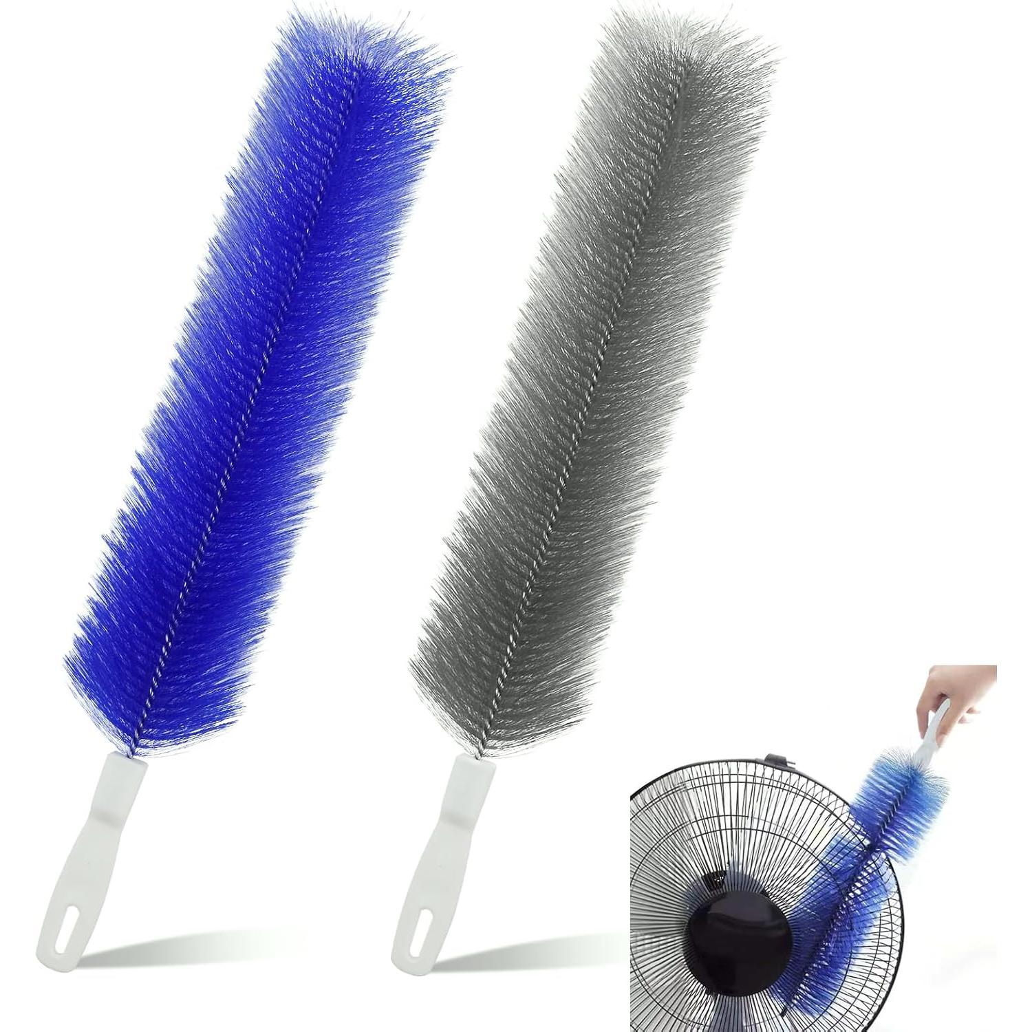 

2/4 Pcs Fan Cleaning Brush Bendable Cobweb Duster,Microfiber Head,Washable,Ideal for Ceiling Fan Blades,Air Vents, Curtains,Cars,Reusable Dust Remover 2