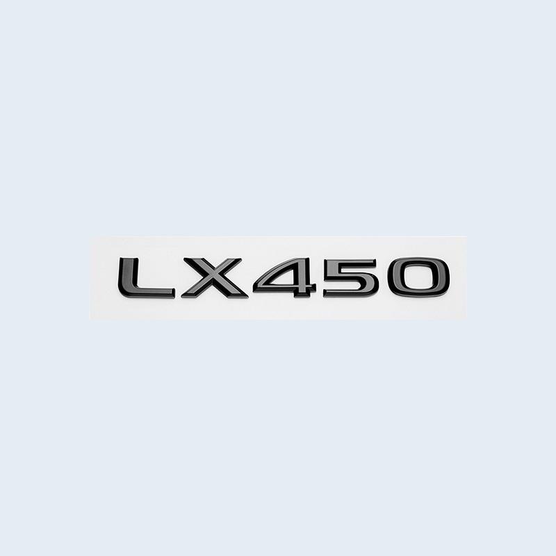 For Lexus LX450 LX470 LX570 Accessories 3D Glossy Black Letters Number Car Rear Trunk Styling Emblem Badge Sticker