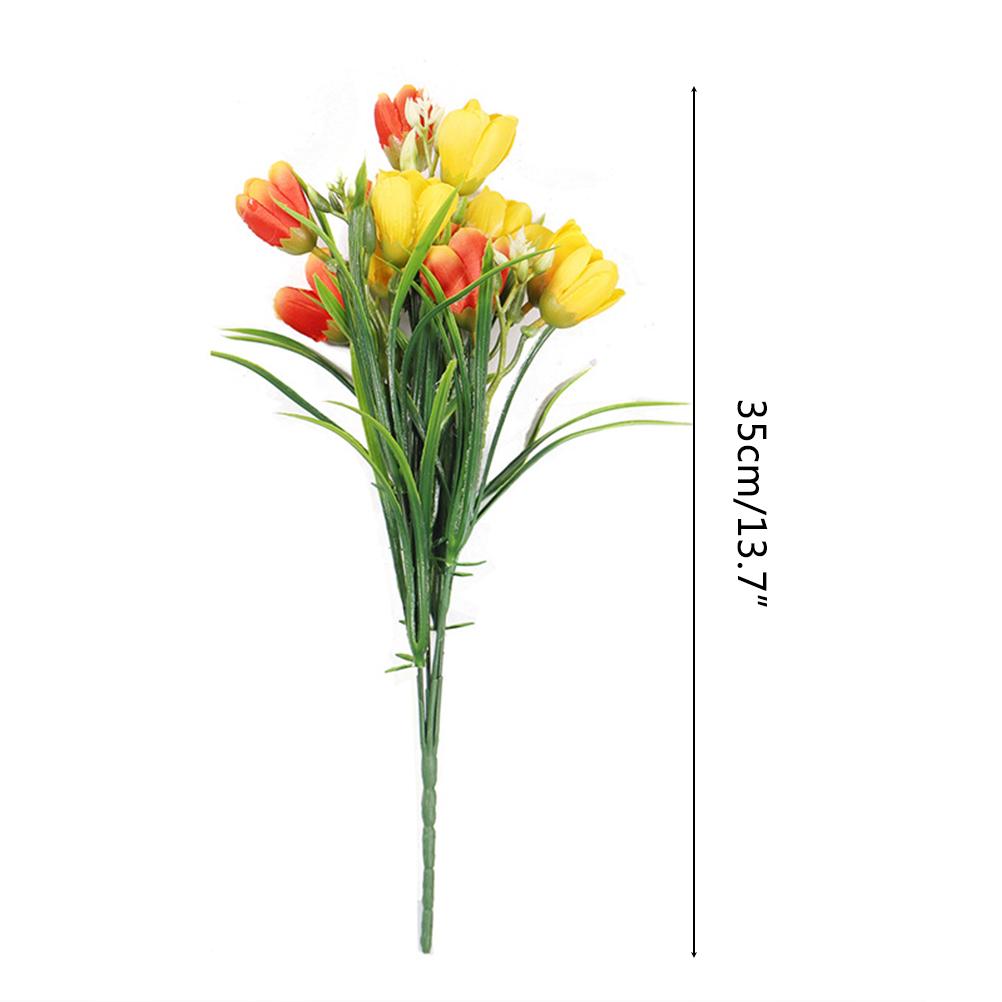 2 Stück künstliche Tulpen Blumen Fake Tulpenstrauß Dekoration für Haus Garten Hochzeit Party Dekorationen Zubehör
