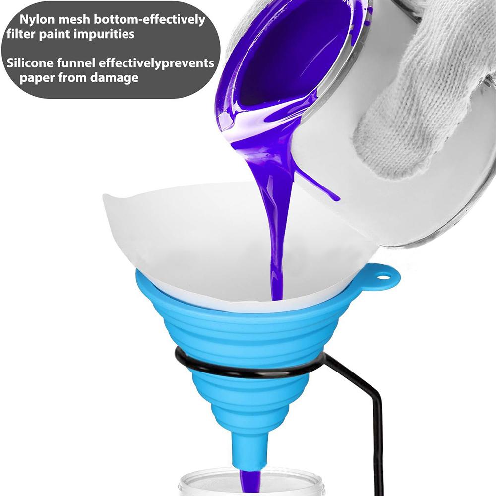 50/51/200PCS Fine Paint Filter Paper Car Paint Spray Mesh Paper Filter Funnel Strainer Disposable Conical Straining Funnels