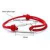 Noter New Stylish Knot Bracelet for Men Handmade Sliding Adjustable 3mm Thin String Braslet Outdoor Mountaineering Braclet Joias