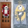 Jack Nightmare Skellington Before Christmas Inspired Shabby Chic Rag Wreath