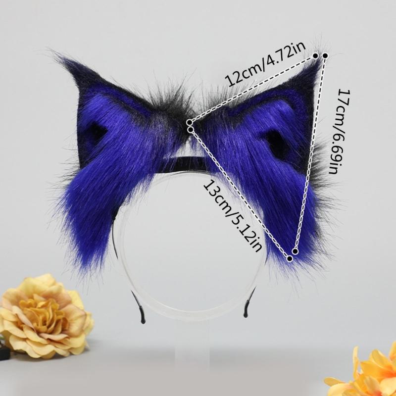 Plüsch Katzenohr Haarspange Rollenspiel Stirnband Kostüm Haarband Halloween Kopfschmuck