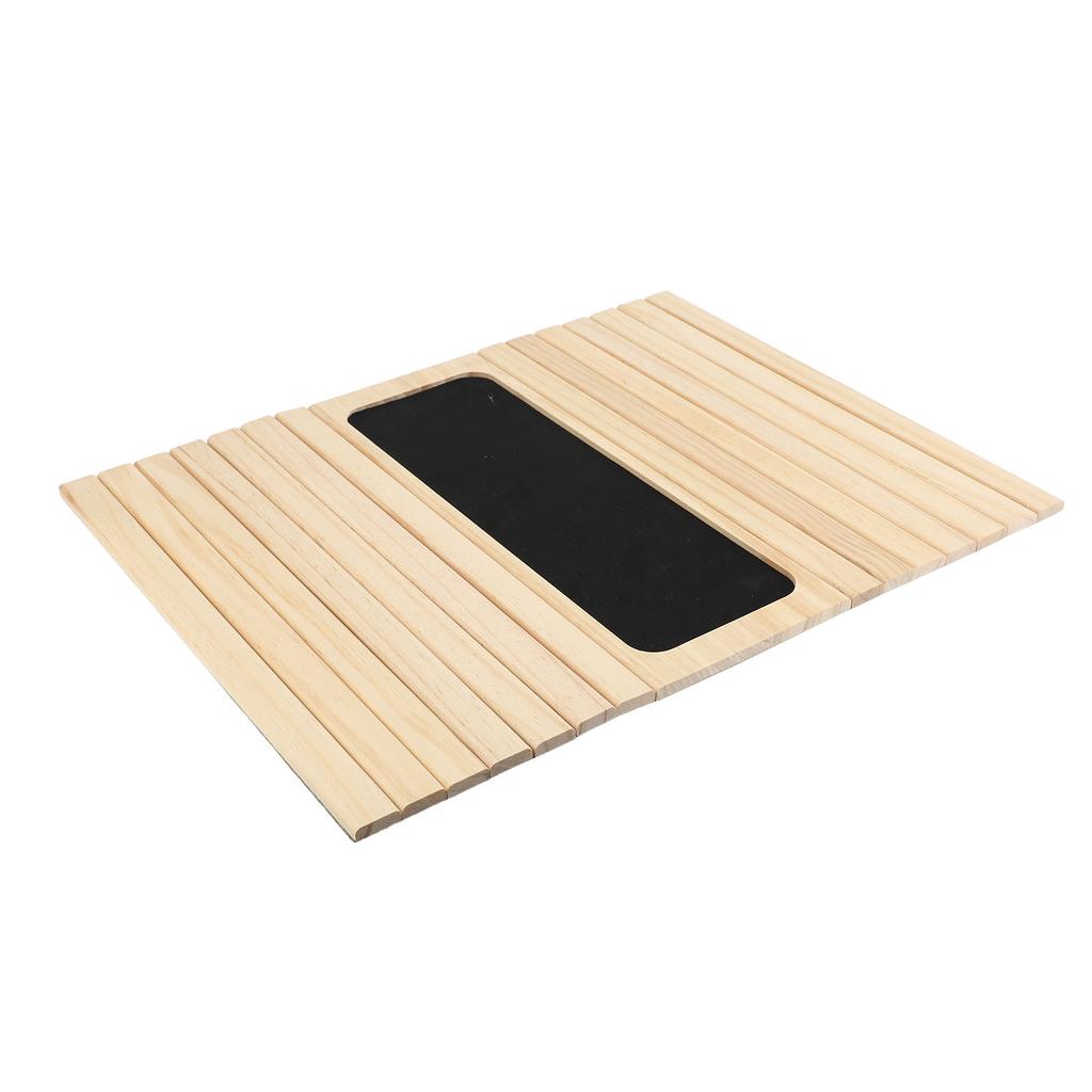 Couch Armrest Tray, Wood Arm Table for Snacks with EVA Pad, Sofa Arm Tray Holder for Coffee Drinks Phone Remote Snacks, Armrest Table for Family Frien