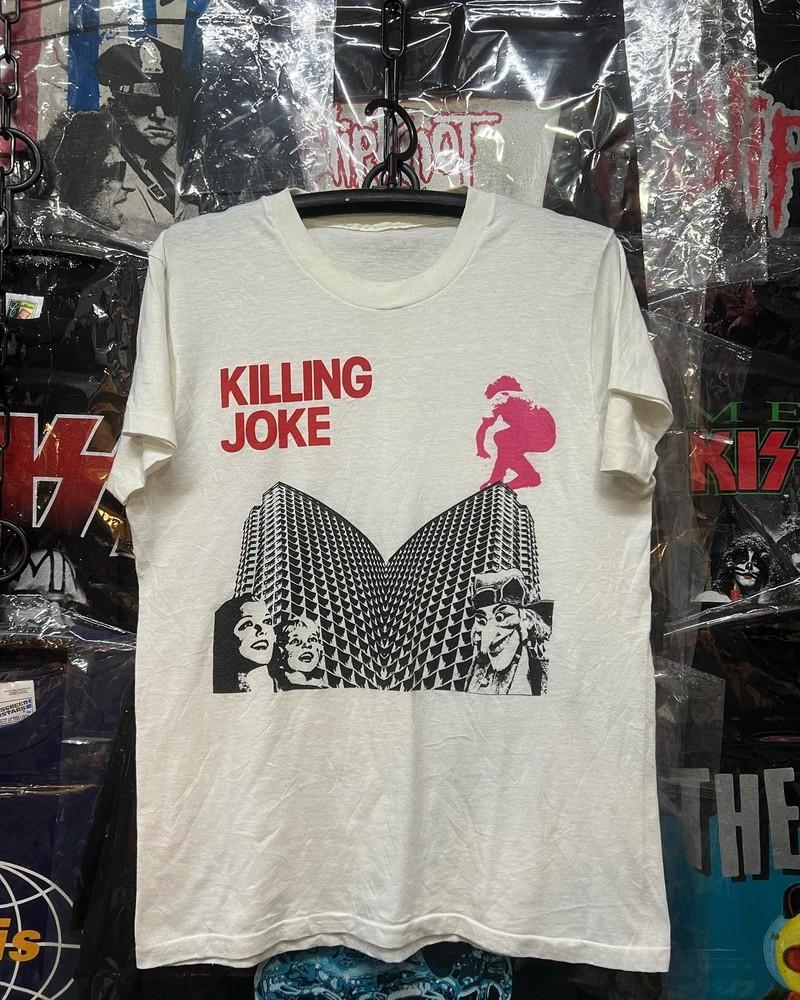 

Reprint Killing joke 80s rock band rare design White T shirt vtg Unisex T-Shirt XXL