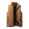 New down cotton vest autumn and winter couple warm vest Korean version trend removable hat outer wear thickened vest