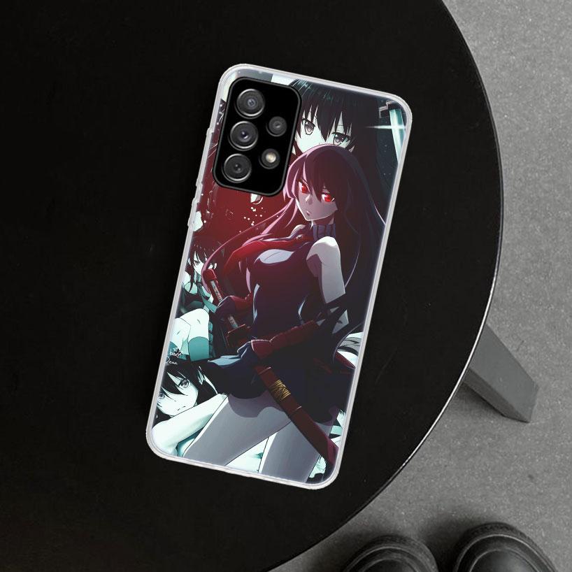 Anime Akame Ga Kill Phone Case Cover For Samsung Galaxy A12 A22 A32 A52 A72 A02S A51 A50S A31 A20S A10S Note 20 Ultra 10 Plus Ga