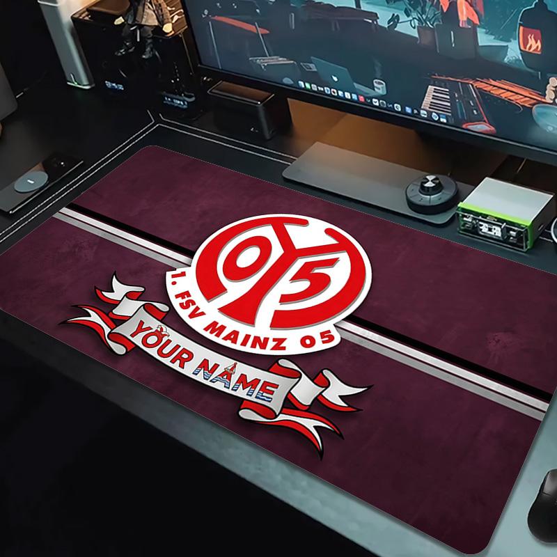 Custom Name 1. FSV Mainz 05 Print  Cushion Non-slip Laptop Tablet Big Mousepad XXL Mat Mini PC Playmat With Lock edge