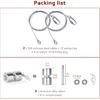 2Pcs Lift Cable Compatible With Gorilla Lift Trailer Gate Assist With EZ Spring Clips, With 4Pcs Aluminum Alloy Rollers P Washers, Fit For Open