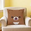 Kawaii Bear Face Funny rRilakkuma Soft Pillowcase for Sofa Home Living Room Office Decor Protective Covers Hogar Pillow Cover
