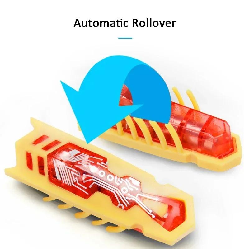 Automatic Flip Over Rolling Cat Toy Electric Vibrating Moving Beetle for Indoor Kitten Exercise Chase Training Fun Games