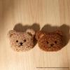 Cartoon Plush Bear Head Brooch and Hair Accessory