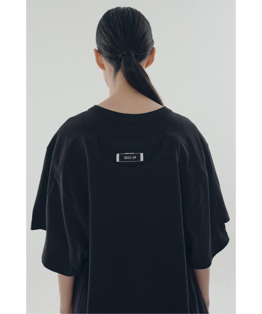 RECODE A-Line Slit Pleats Lining Skirt