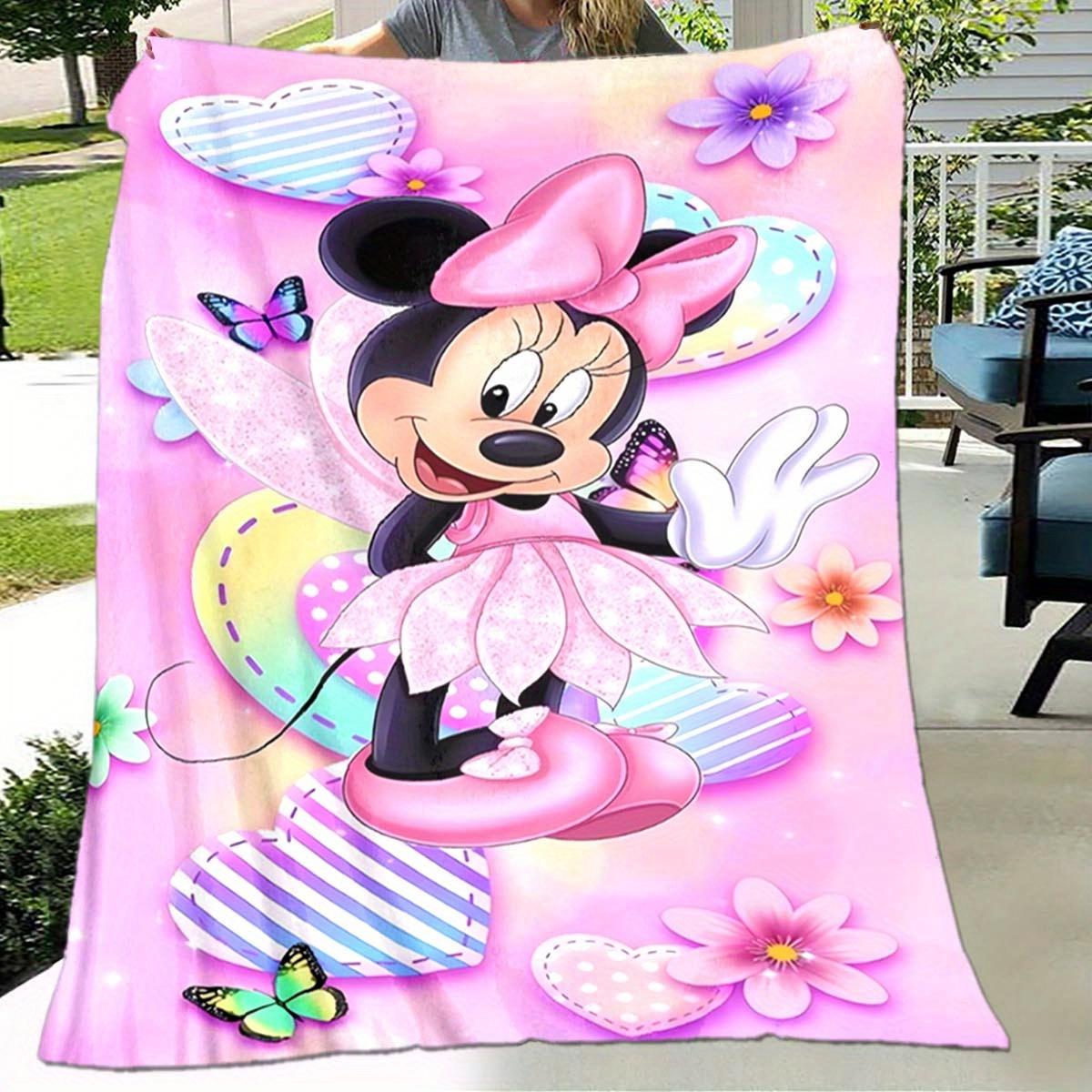 

1pc Minnie Printing Cartoon Blanket - Soft, Warm, and Lightweight for Living Room Home Decor, Sofa, Travel, and Four Seasons Use 130cmx150cm