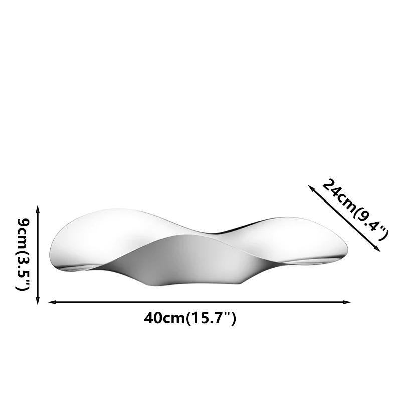 

Nordic Luxury Serveware Блюдо Фруктовница Тарелка Нержавеющая сталь Декоративный поднос для украшения дома Гостиная Обеденный стол