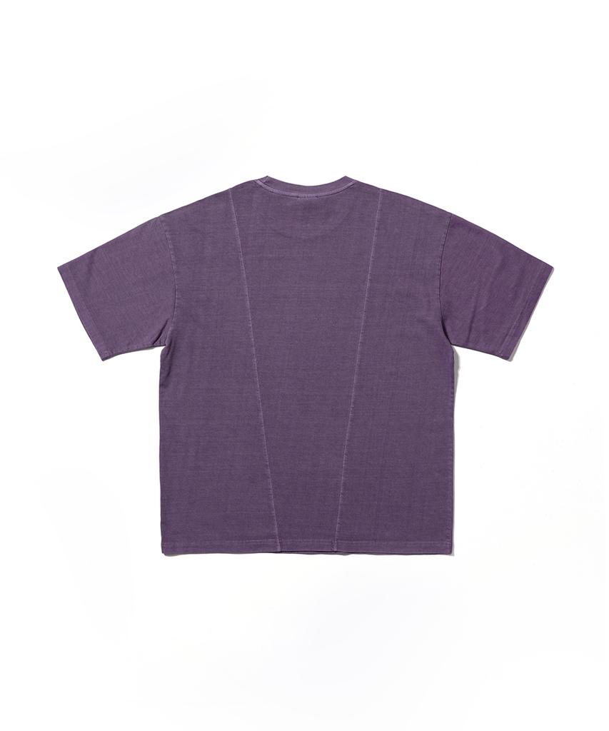 GAKKAI UNIONS Basic Pigment Short Sleeve T-Shirt Ash Purple