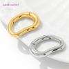 18K Gold Plated D-Ring Spring Clasp For Bracelet Making,Brass Buckle Clasp Carabiner,Locks For Jewelry,Accessories For Jewelry