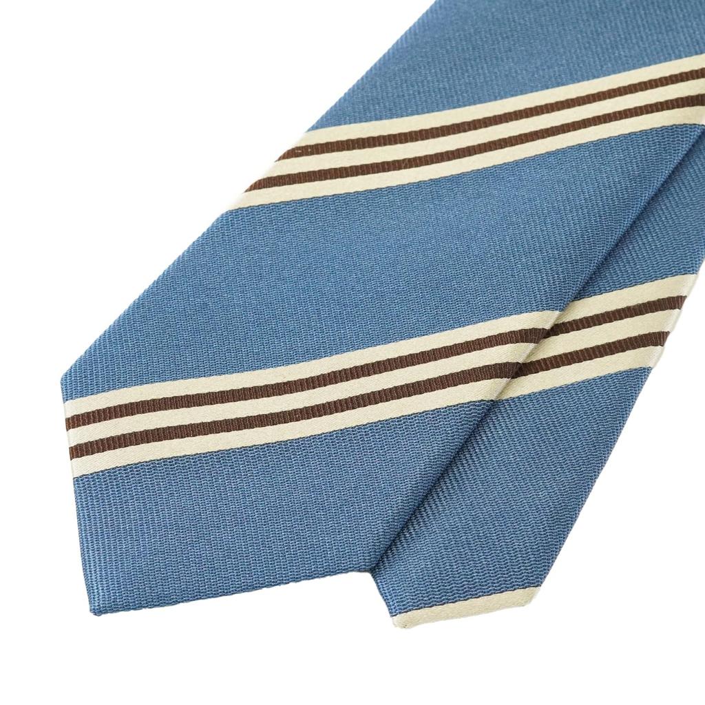 [WIC DESIGN  TUSSAH SILK Striped Tie]