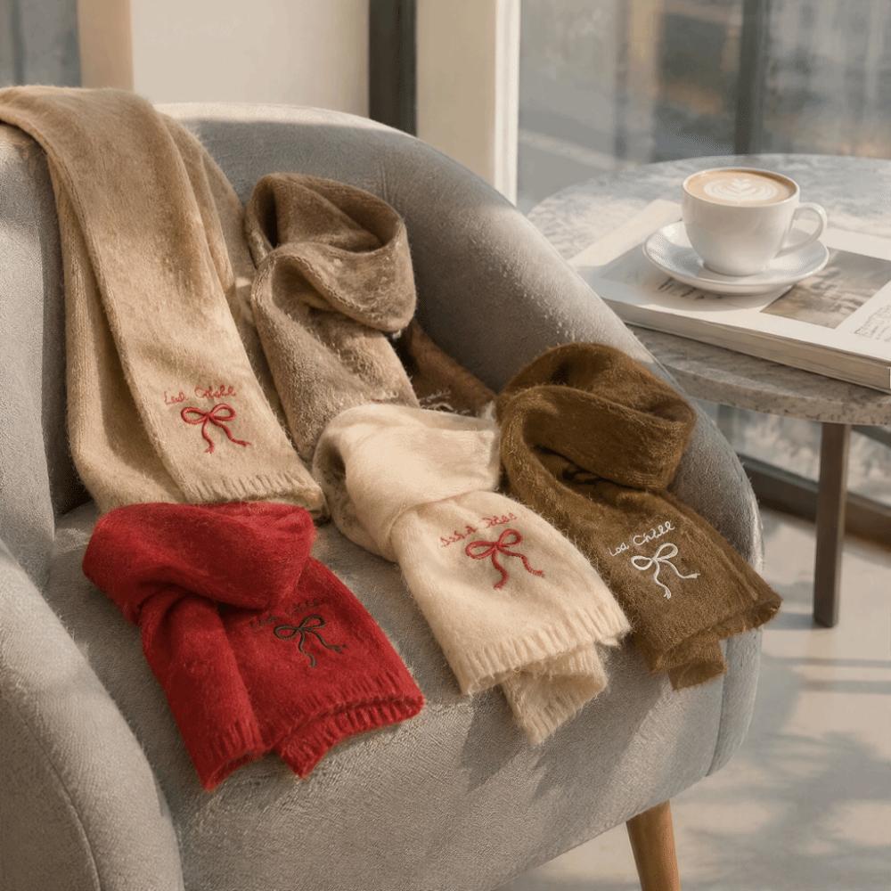 Thicken Cross Scarf Keep Warm Neck Scarf Fashion Neck Warmer  Girls