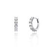Silver One-Touch Earrings H0183