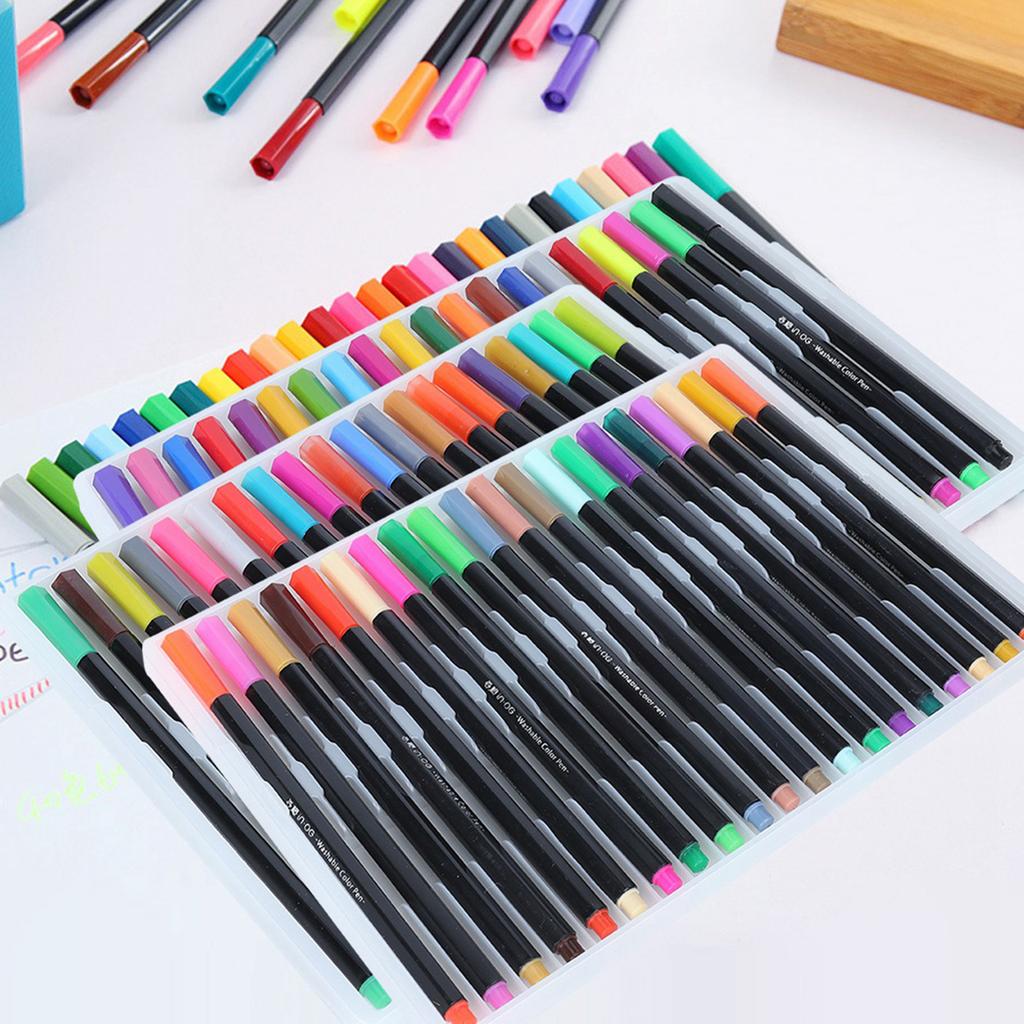 80 Colors Watercolor Painting Pen Set Children Drawing Gift Art Students Stationary