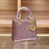 2025 Women's Luxury Ostrich-Pattern Leather Handbag - Versatile Shoulder & Crossbody Bag